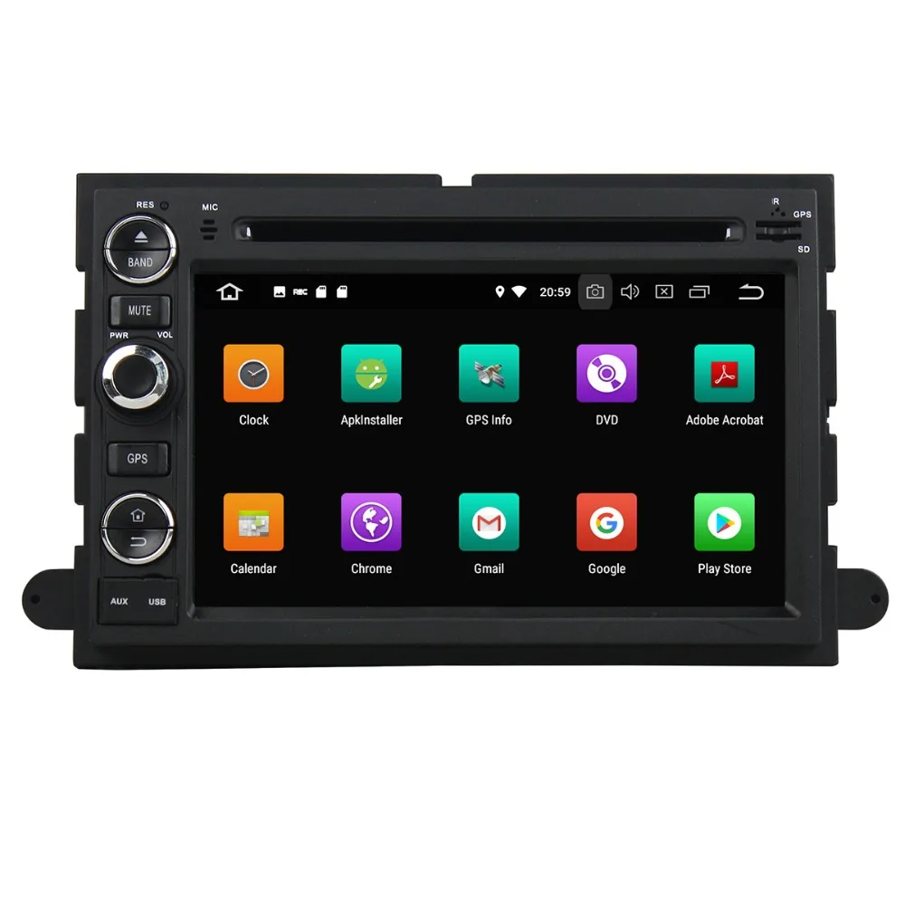 Flash Deal Android 8.0 7.1 Car DVD Player Auto GPS Navigation Radio Player for Ford F150 Expedition Explorer Fusion 2006 2007 2008 2009 IPS 5