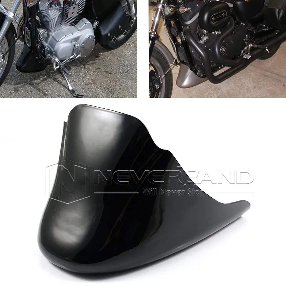 

Motorcycle Chin Fairing Front Spoiler Mudguard Cover Bracket For Harley Sportster CUSTOM ROADSTER XL883 XL1200 2004-2014 D35