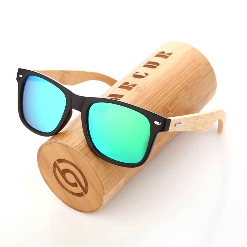 BARCUR поляризационные бамбуковые солнцезащитные очки для мужчин солнцезащитные очки в деревянной оправе женщин брендовые оригинальные