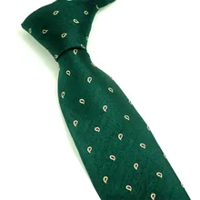 Mantieqingway 7 см полиэстер в полоску и горох кешью цветы деловой галстук Gravatas Corbatas Повседневный Галстук Свадебный жаккардовый галстук