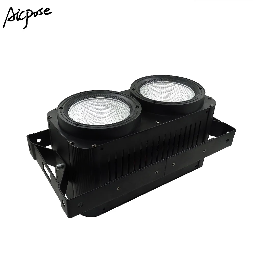 6 шт./лот 2 Eyes COB 2x100 Вт аудитосветильник 200 поверхсветильник для сцены DJ Бар эффект