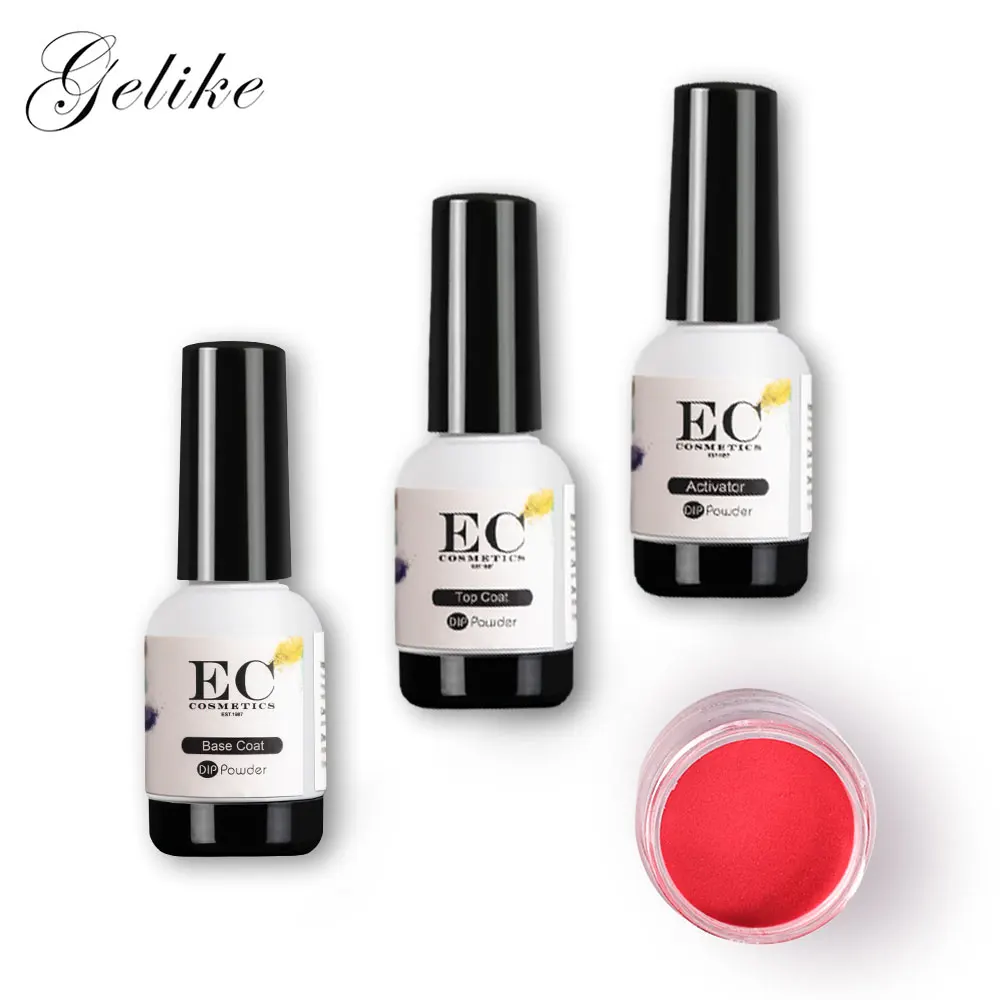 

Gelike High Gloss Finish Dipping Powder For Sale 10g/pcs Technology Products Perfect Dip Powder