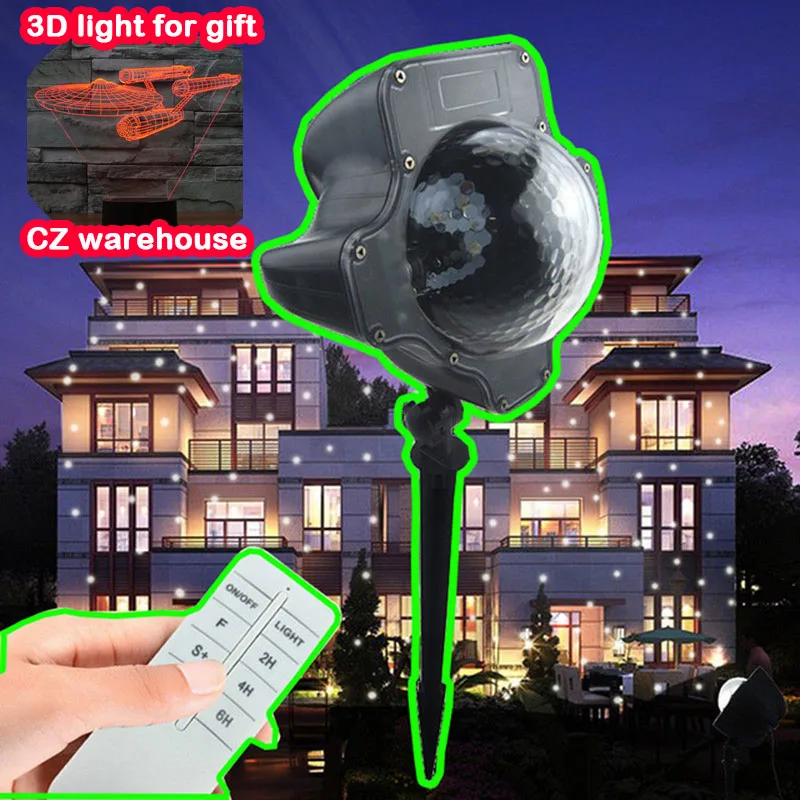 Spotlight-Waterproof-christmas-lights-decorati-LED-Snow-Projector-Holiday-Light-Rotating-White-Lawn-Landscape-Garden