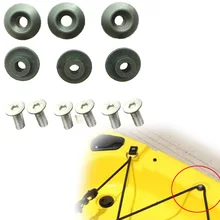 6 шт. каяк палуба линии направляющие установки нейлон круглой формы веревочные направляющие для лодки