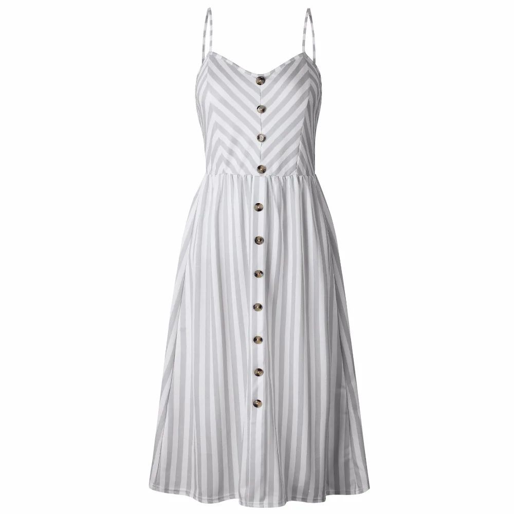 Summer Dress Women Off Shoulder Strap Bohemian Sundress Female Sleeveless Pocket Red White Vintage Sexy Beach Dress Vestido 2020