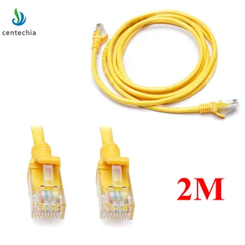

Centechia New RJ45 Ethernet Cable 2M for Cat5e Cat5 Internet Network Rj45 Lan Cable Patch Cord Computer Connector Cable Ethernet
