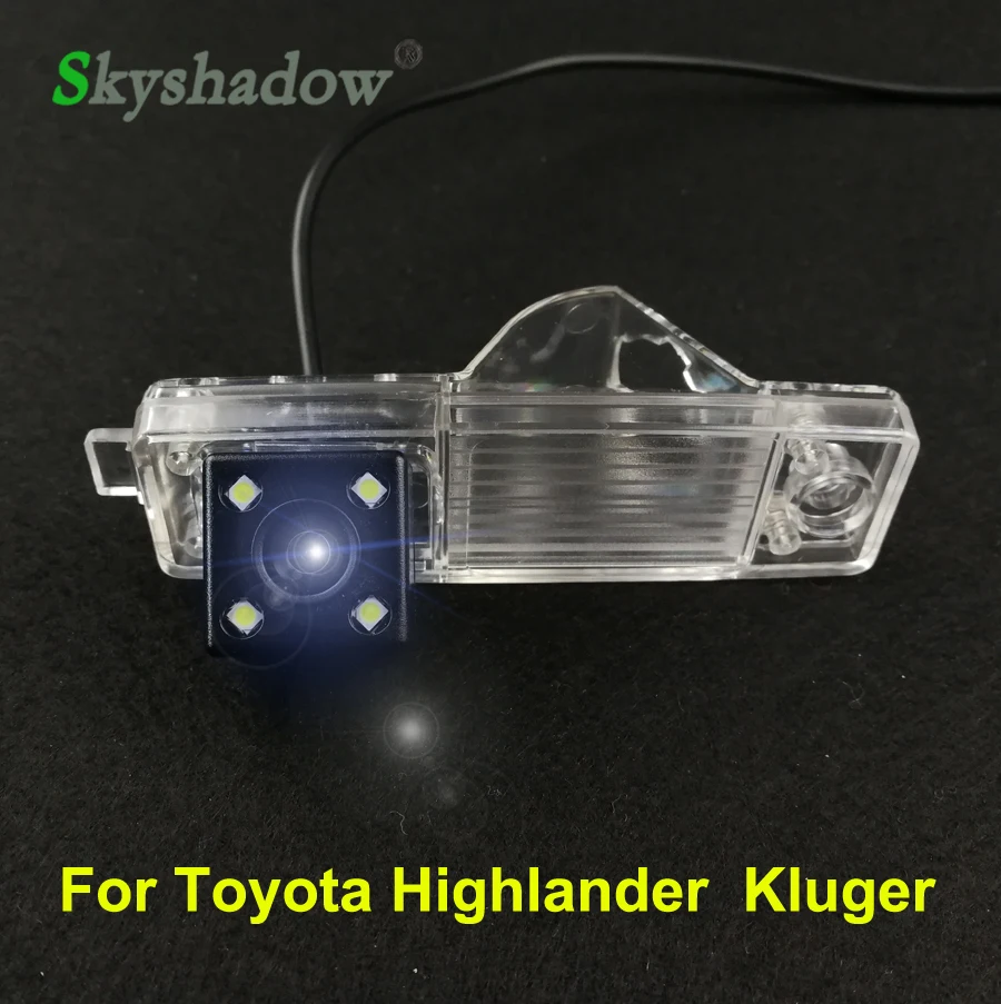 Автомобильная камера заднего вида с CCD ночным видением 4 светодиода для Toyota high Lander