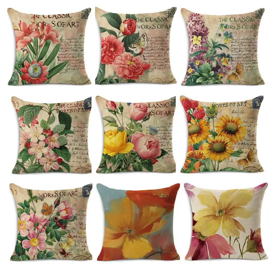 Cheap Car Seat Linen Cushion Nordic Vintage Flower Outdoor Chair Cushions Home Decor For Sofas Pillow Free Ship LHS-1602 Cheap Car Seat Linen Cushion Nordic Vintage Flower Outdoor Chair Cushions Home Decor For Sofas Pillow Free Ship LHS-1602