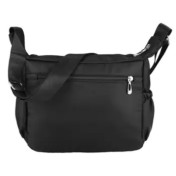 

Casual Nylon Bag Shoulder Bags Messenger Multilayer Bag Waterproof Nylon Lady Mom Casual Handbag Black