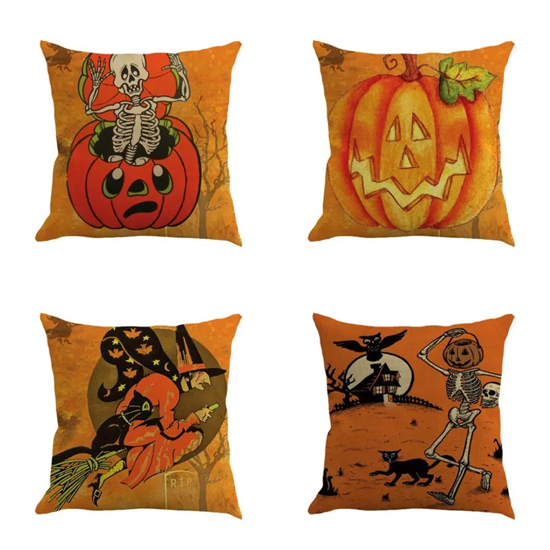 Happy Halloween pumpkin Cushion Cover 45cmX45cm decorative Pillow Cases
