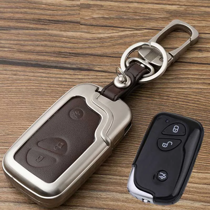 Zinc alloy+Leather Car Styling Key Cover Case For Lexus RX IS ES NX GS GX LX 300 330 350 200 250 270 470 460 570 400 450H CT200H