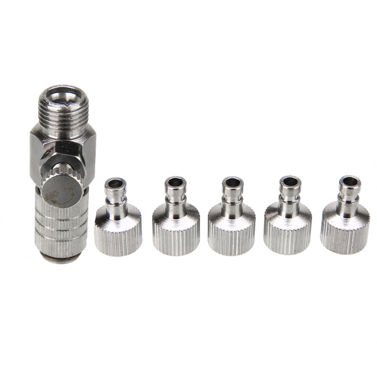 

1 Set Airbrush Quick Release Coupling Disconnect Adapter Alloy Metal 1/8 inch Plug Fitting HS941 + 4pcs Male and Female Fitting