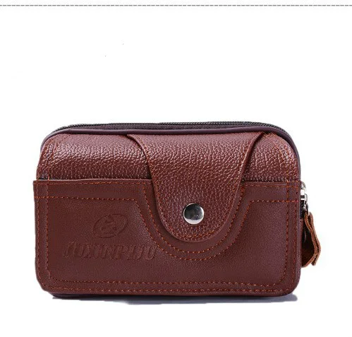 BISI GORO винтажная поясная сумка из искусственной кожи, многофункциональная Мужская поясная сумка для телефона, винтажная сумка на ремне, уличный маленький кошелек для мужчин и женщин
