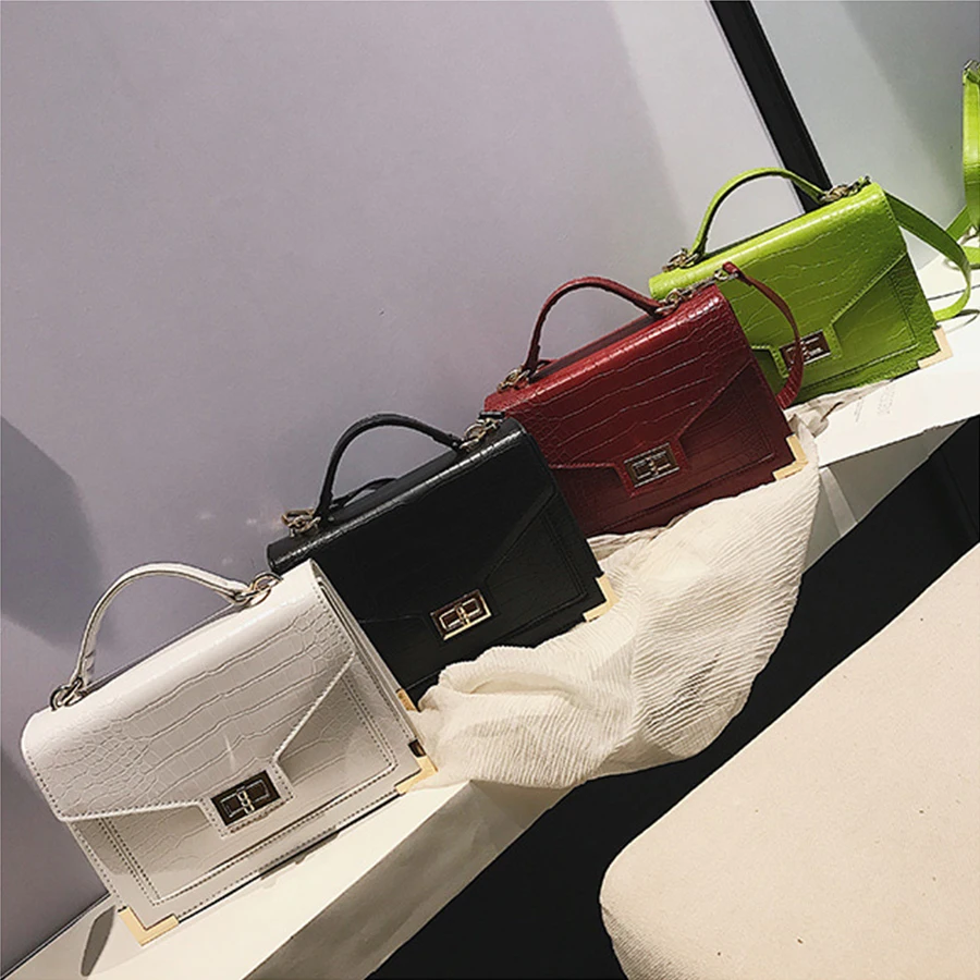 Us 14 99 48 Off Aliexpress Bolsa Mujer Alligator Bags For Women Crocodile Pattern Leather Handbags Purse Designer Shoulder Messenger