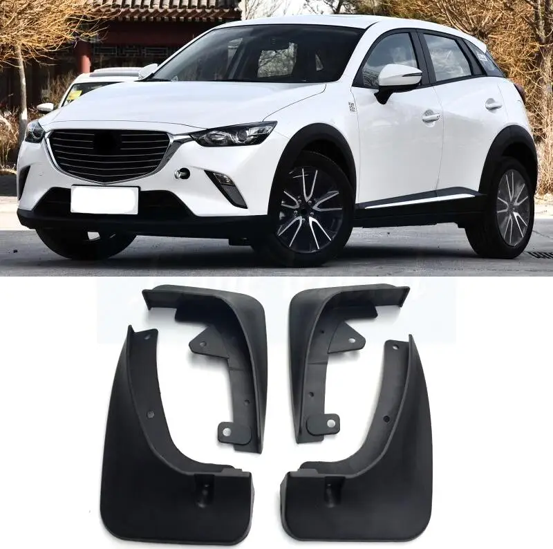 

Set Molded Car Mud Flaps For Mazda CX-3 CX3 2016 - 2018 Mudflaps Splash Guards Mud Flap Mudguards Fender Front Rear 2017