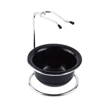 Щетка из нержавеющей стали для бритья стойка для бритвенного станка держатель+ чаша для бритья/Набор кружек мужской подарок борода бритва щетка подставка для лотков держатель