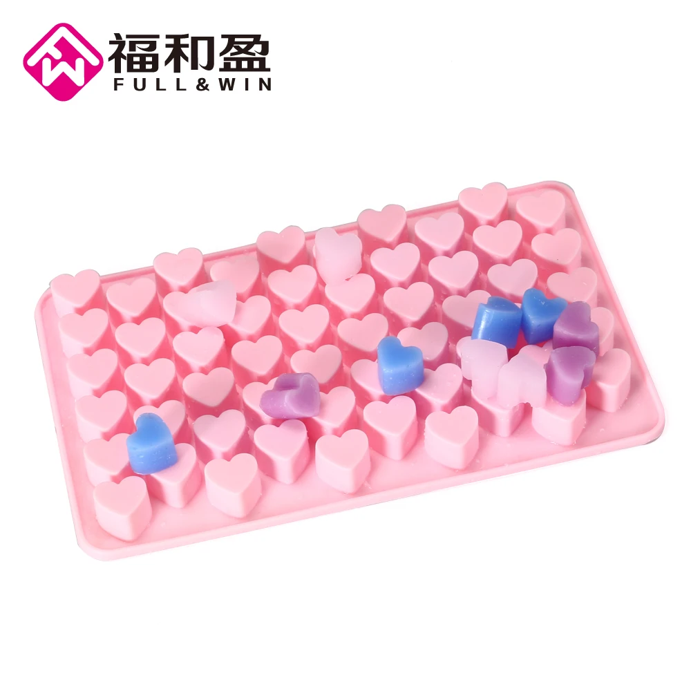 

Silicone Mold 55 Holes 3D Small Love Heart Shape Soap Mold Form Baking Fondant Cake Decorating Tools Design Sugarcraft Kitchen