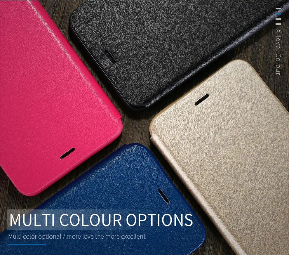 

X-Level Ultra Thin Slim Leather Flip Phone Case For iPhone 5s 6 6s 8 7 Plus xs max Ⅺ 11 NEW 2019 Stand Holder Protective Cover
