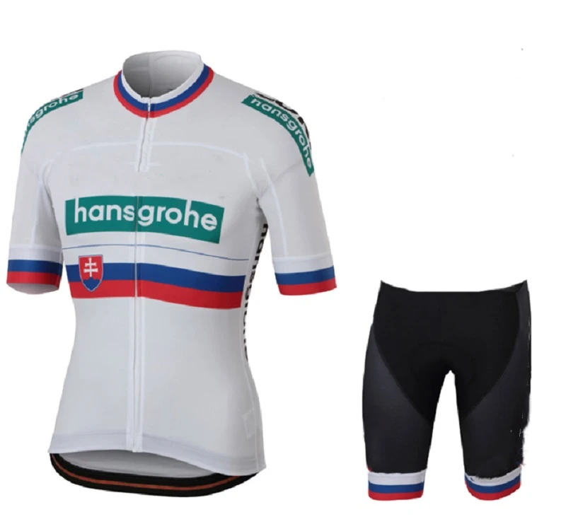 Hansgrohe Летняя мужская велосипедная майка с коротким рукавом, набор Майо, шорты, велосипедная одежда, дышащая рубашка, одежда, костюм Pro - Цвет: short set