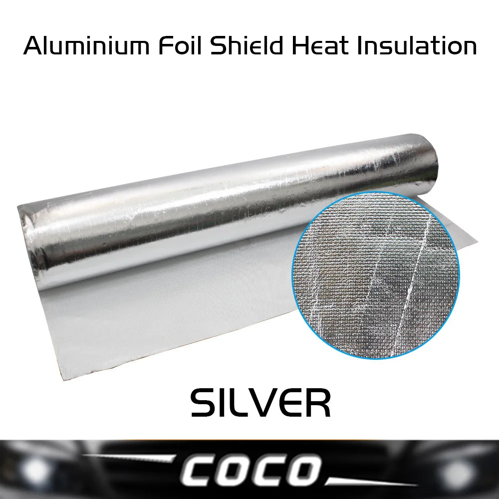 

4PCS 50CM*50CM Aluminium Foil Shield Heat Insulation High Reflectivity inflaming retarding ceiling roof wall lightweight safe