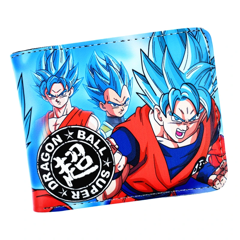Супер короткий кошелек с рисунком Dragon Ball держатель для карт и отделение монет
