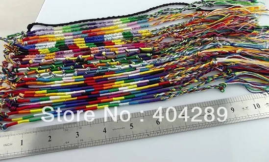 ; 30 шт.; цветной браслет дружбы макраме; подарок для мальчиков и девочек; B100