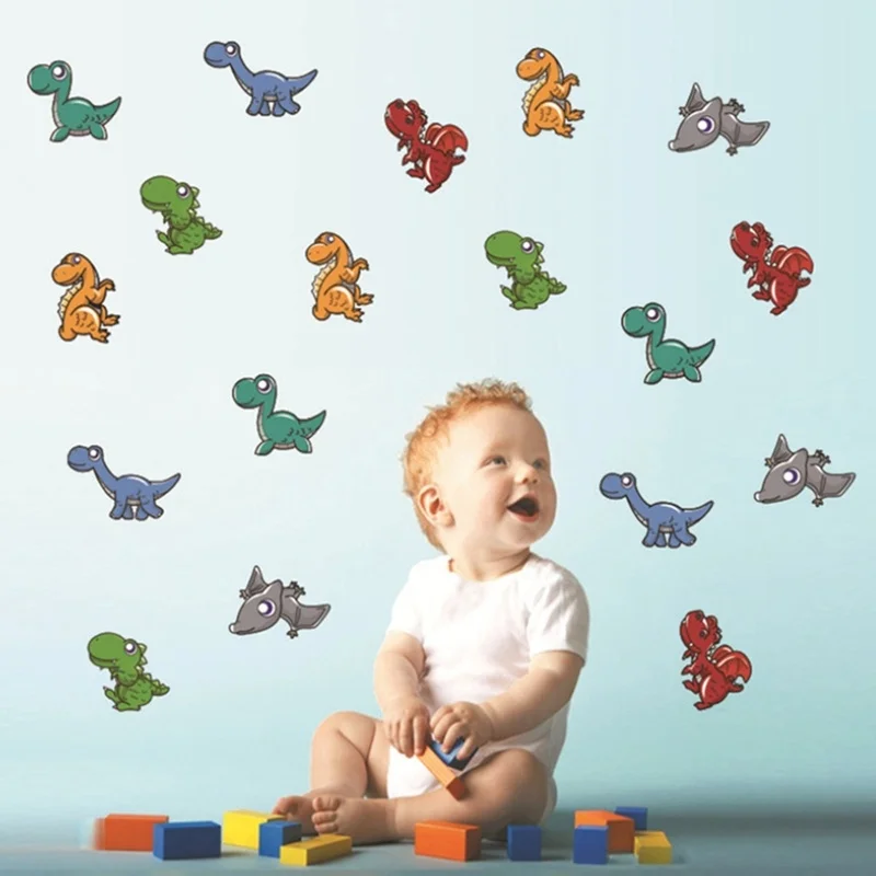 

Dinosaur Wall Stickers Bedroom Nursery Home Decoration Cartoon Animals Wall Decals Pvc Mural Art Diy Posters