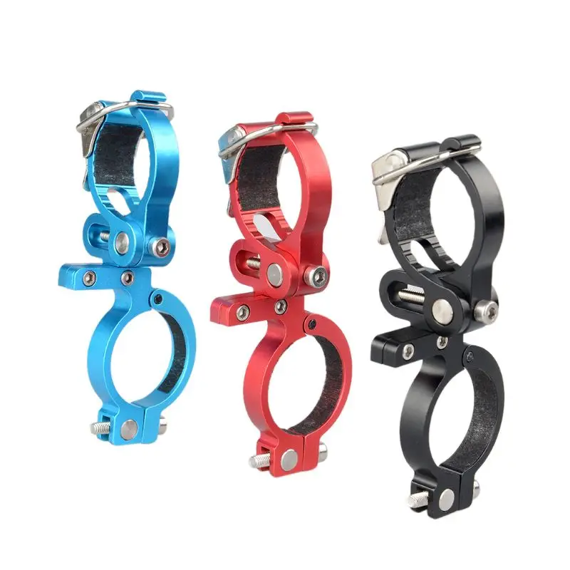 

Bicycle Light Clip Handlebar Aluminum Alloy Clamp Support Safety Cycling Flashlight Mount Torch Bracket Stand MTB Bike Parts
