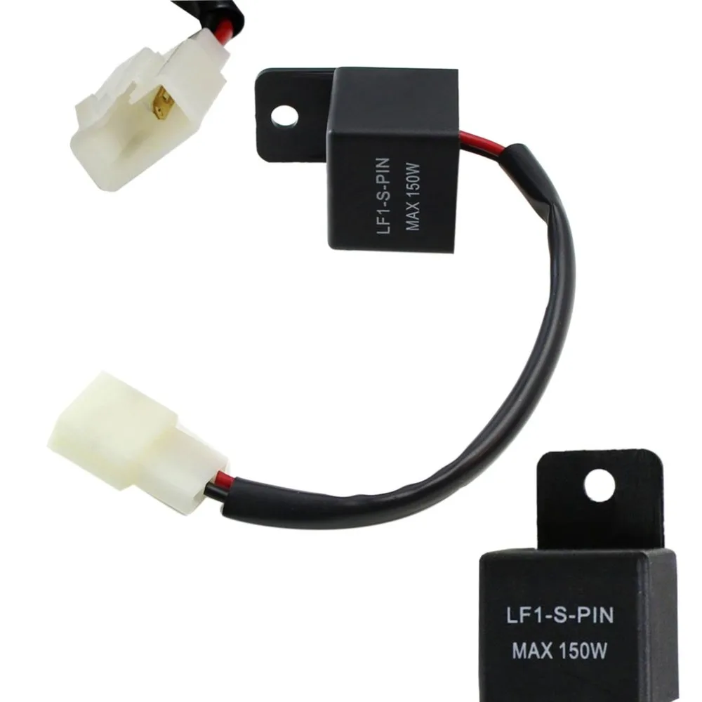 12v 2 Pin Motorcycle Electronic Led Flasher Relay 150w Led