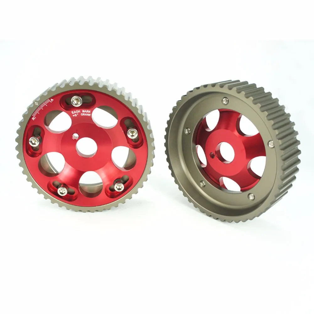 

2pcs Cam Gears Pulley Kit Alloy Timing Gear For Toyota Supra 1jz 2jz Cam Pulley Pullys Gears Red/Blue/Purple Color YC100731