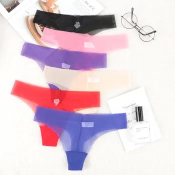 

Women Sexy Sexy High Quality Transparent Seamless Underwear G-String Panties Women's Briefs Lace Thong