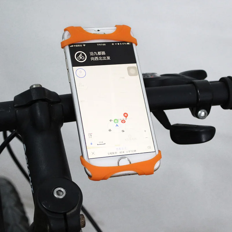Силиконовый велосипедный держатель для телефона анти-осень противоударный велосипед Руль держатель для телефона Подставка для езды FH99