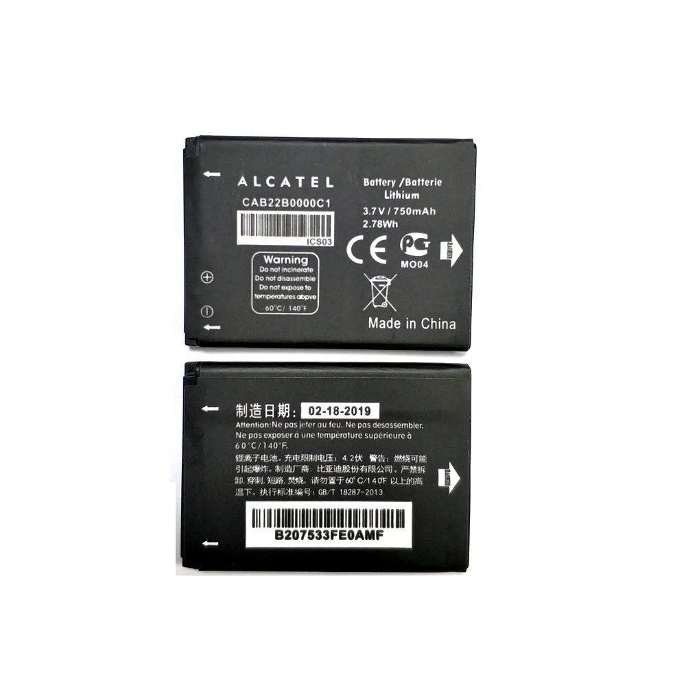 Новинка аккумулятор TLi004AB CAB0400000C1 CAB22D0003C1 CAB22B0000C1 для ALCATEL OT708|Аккумуляторы