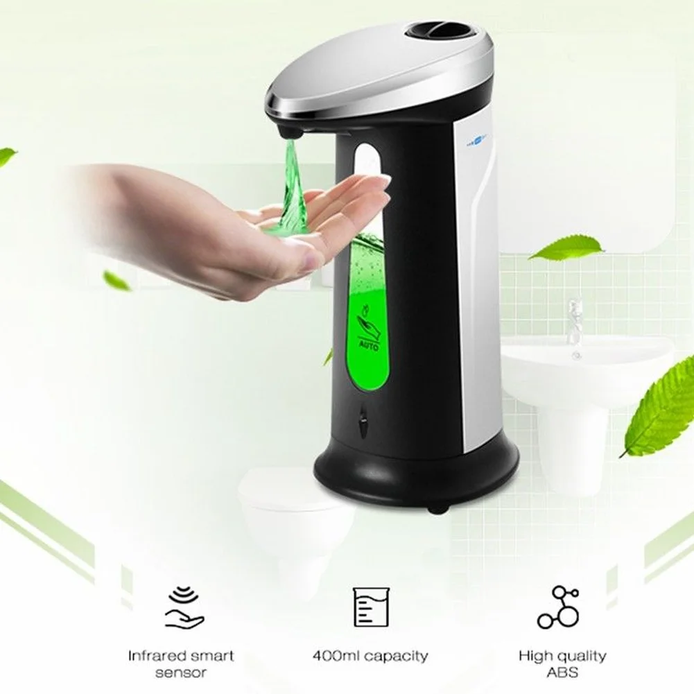 

Smart 400ml Electroplated Automatic Soap Dispenser Touchless Sanitizer Dispenser