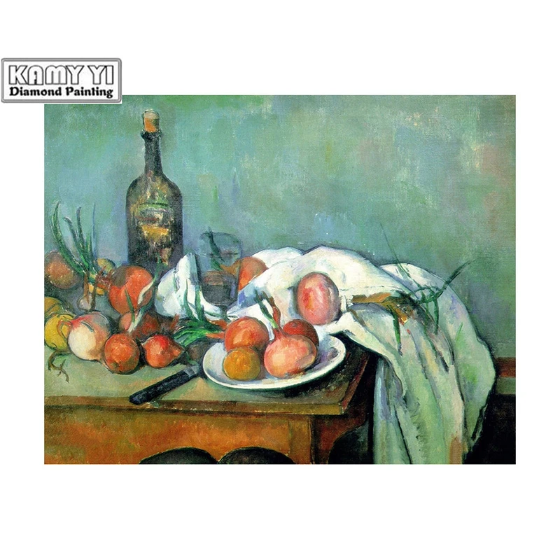 100% Full 5D Diy Square/Round diamond Red wine fruit table 3D Diamond Painting Rhinestones Paintings Embroidery D4 | Дом и сад