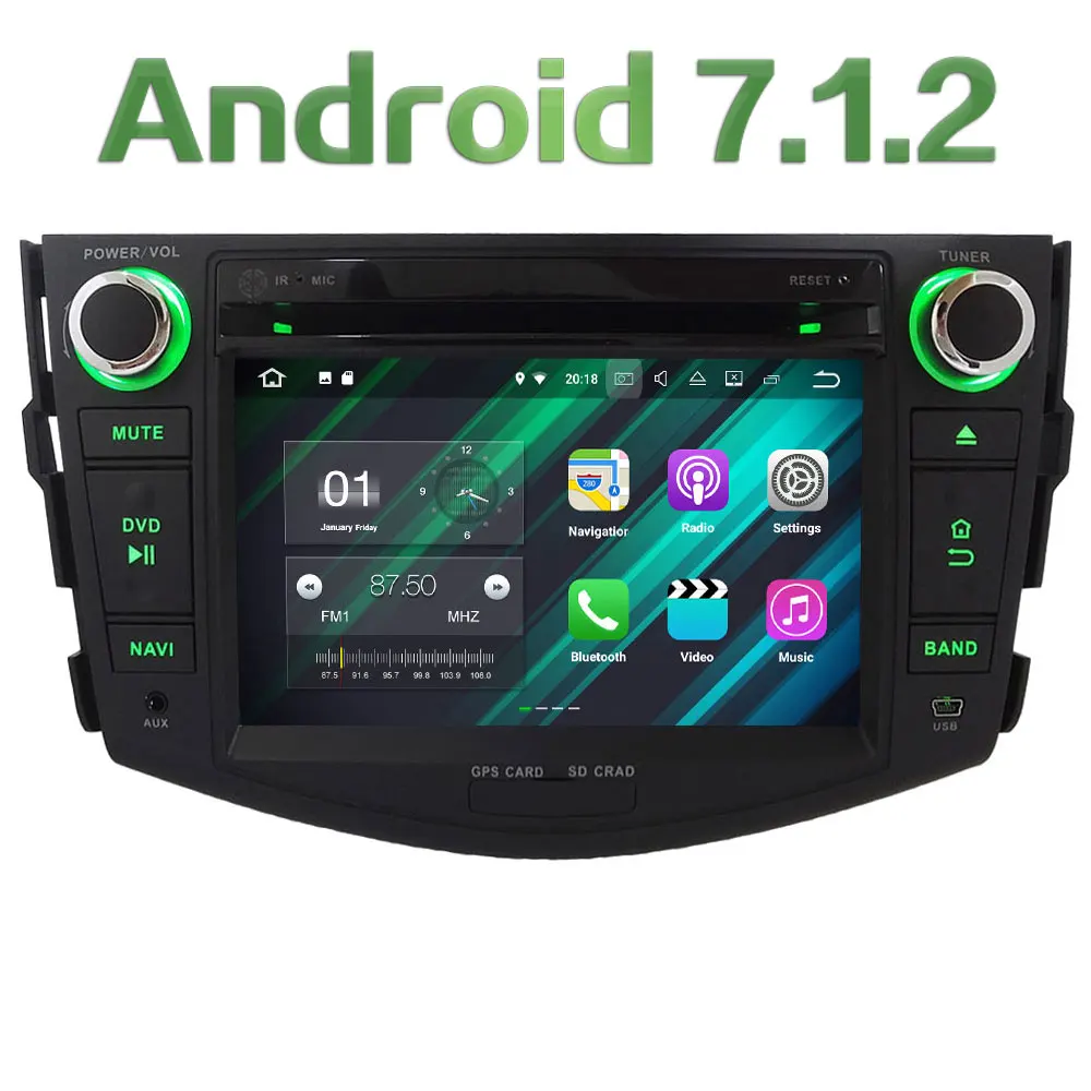7 Quad Core HD Android 7 1 2 2GB RAM 3G 4G DAB SWC Wifi Multimedia