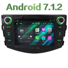 7” Quad Core HD Android 7.1.2 2GB RAM 3G/4G DAB+ SWC Wifi Multimedia Car DVD Player Stereo Radio GPS for Toyota RAV4 2006-2012