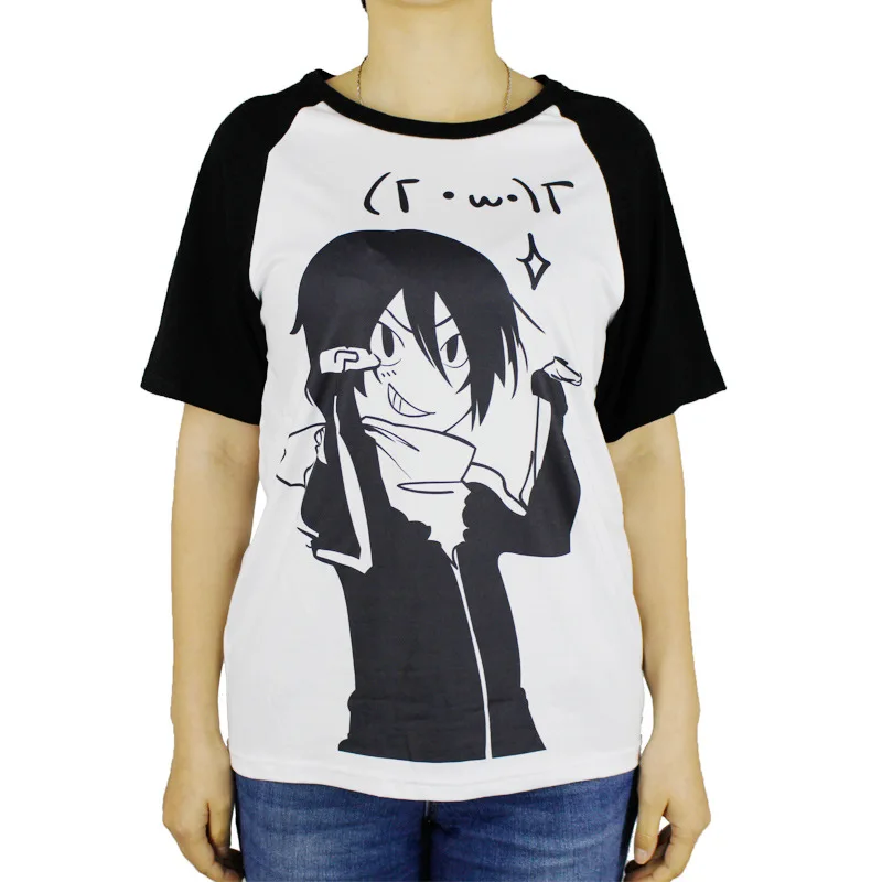 Coshome Noragami Yato T-shirts Cosplay Costumes Men Women Halloween Party Cotton T shirts Adult Tops Short sleeves Summer Tees (6)