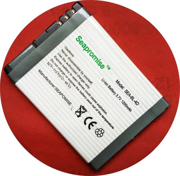 

Freeshipping Retail SEAPROMISE battery BL-4D BL 4D BL4D for Nokia E5,E5-00,E7,E7-00,N8,N97 Mini,T7..