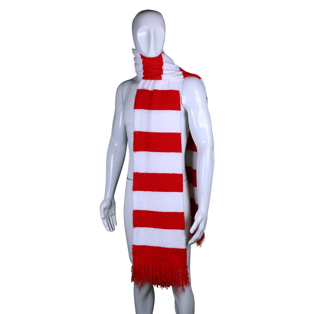 2018 Cartoon The Grinch Scarf Red And White Scarf Cosplay The Grinch Costume Chrismas Gift Halloween Party Prop (12)