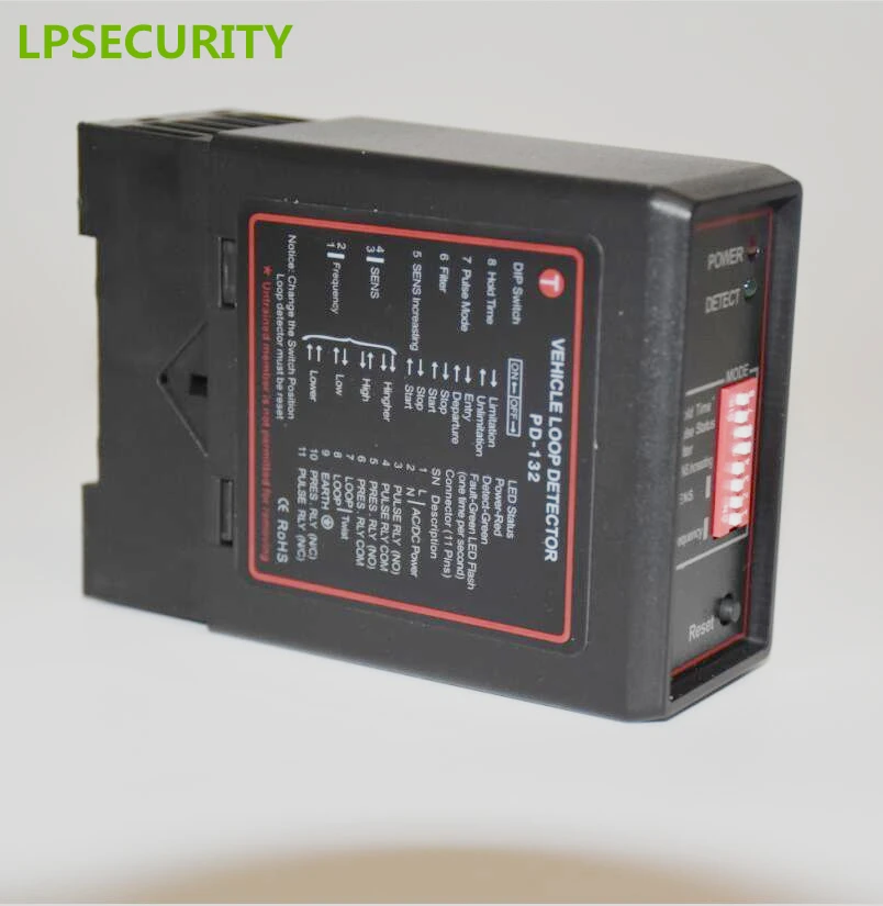 PD132 inductive vehicle single loop detector / loop sensor for vehicle access w/ 50m 0.75mm wire cable
