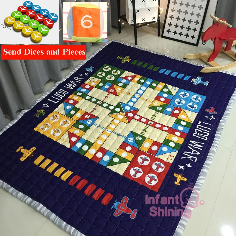 Infant Shining Baby Play Mat Children Folding Game Carpet Kids Crawling Mats Anti-skid Tatami Rugs Cotton Blanket For Children