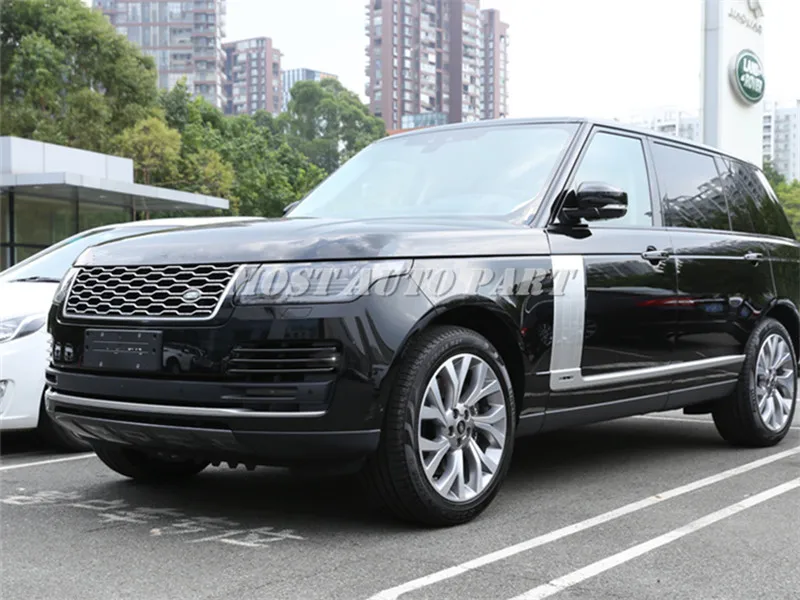 ABS передний бампер решетка вентиляционное отверстие Накладка для Land Rover Range Rover L405 серебро/черный