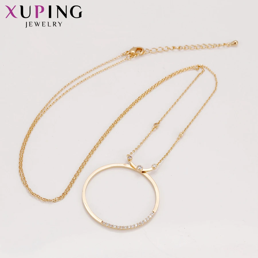 Xuping Мода темперамент ожерелье кулон дизайн позолоченный цвет для женщин ювелирные изделия подарок на День Благодарения S60.2-43423