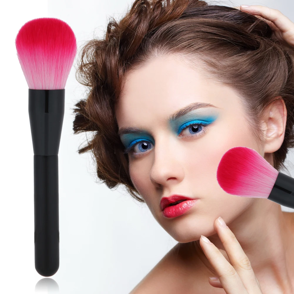 

1PC Soft Nylon Fiber Wood Handle Pro Face Powder Foundation Blusher Brush Makeup Tool