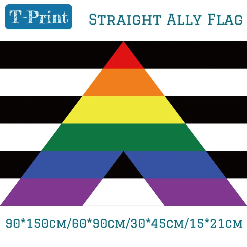 

Straight Ally Flag 90*150cm 60*90cm 40*60cm Flying 15*21cm Hand Flag 3x5ft Polyester Banners With Brass Metal Holes