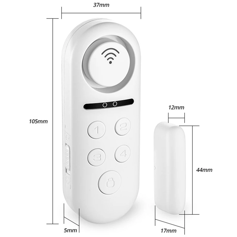 Система сигнализации двери приложение управление домашней охранной сигнализации 120дБ датчик окна пароль требуется охранного оповещения системы