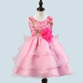 

Children's Limited Rushed Microfiber Lace Voile Mesh Ankle-length Dresses Summer Carters Girls'dresses Flower Princess Clothes