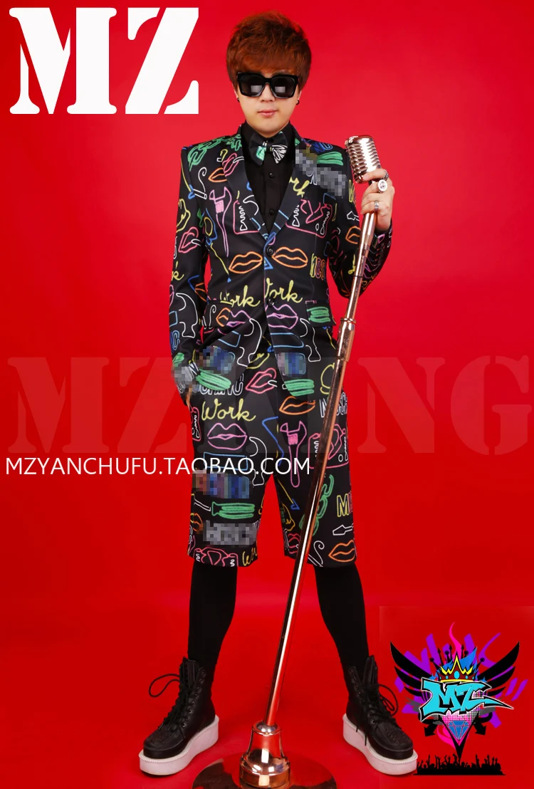 Мужской Блейзер яркий неоновый блейзер для ночных клубов|slimming suit|formal dress suitssuit slim |