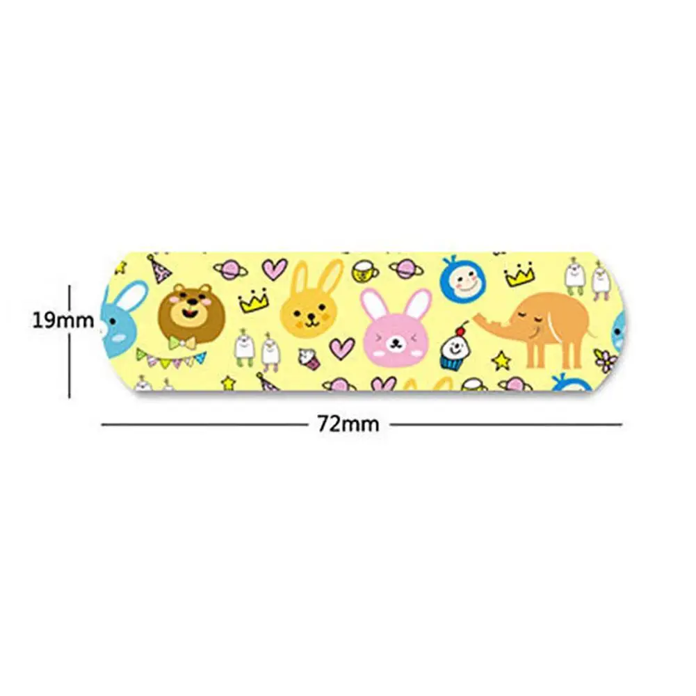 100 шт Водонепроницаемый бактерицидный пластырь дышащий мультфильм группа помощи гомеостатический самоклеющийся бинты аптечка первой помощи комплект для детей